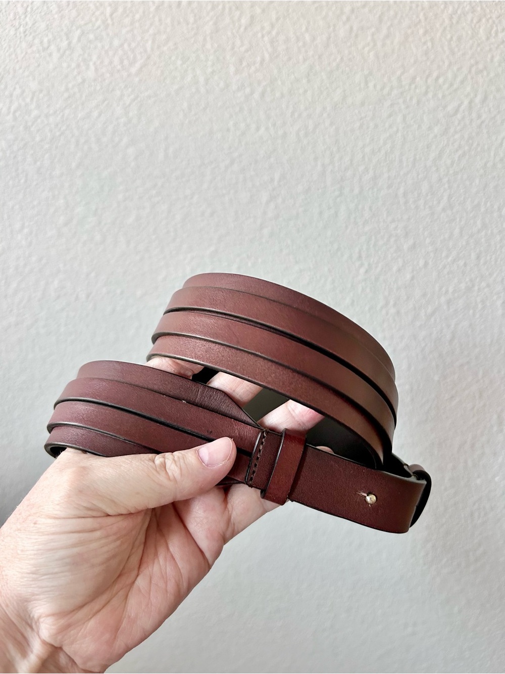 MM Lafleur Crossover Belt Brown Leather Size M/L
